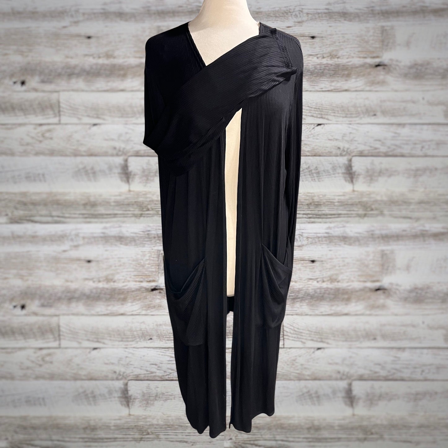 PLUS Ribbed Slouchy Lounge Duster Cardigan