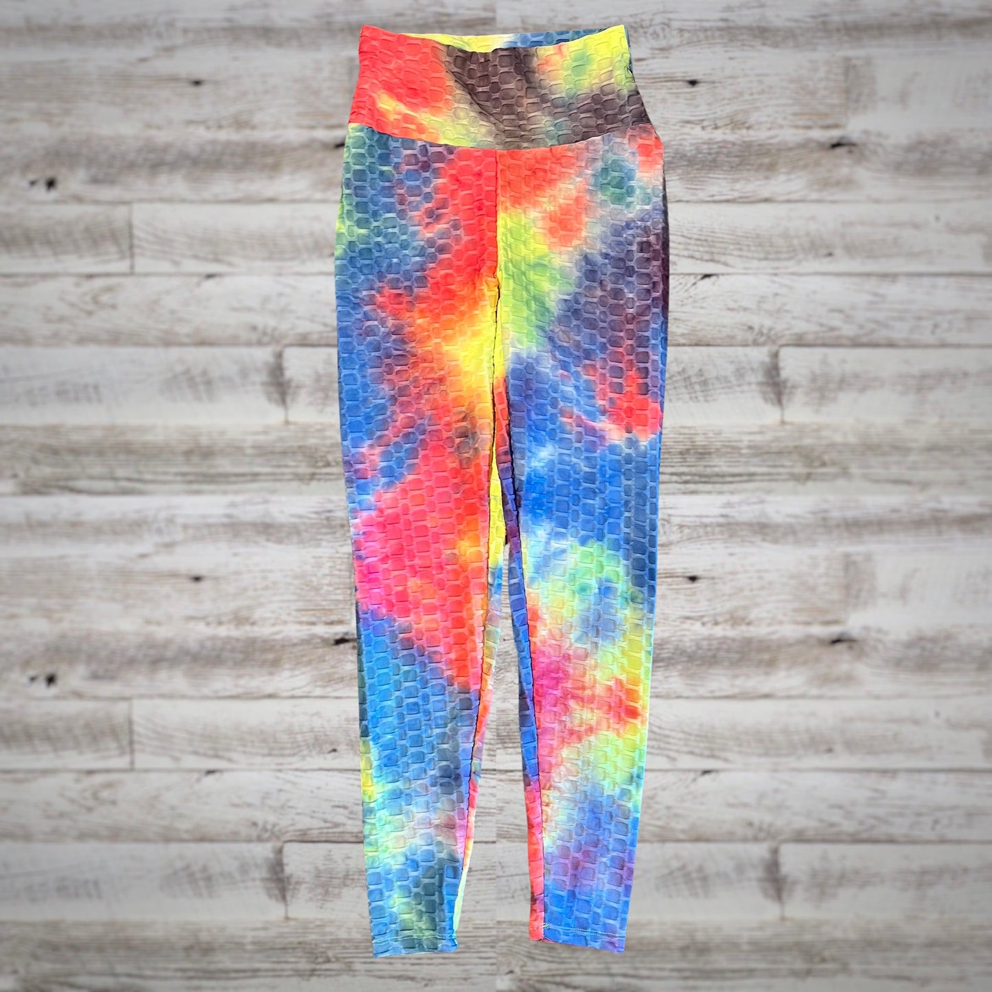 PLUS Tie-Dye Butt Lifting Scrunch Textured Leggings