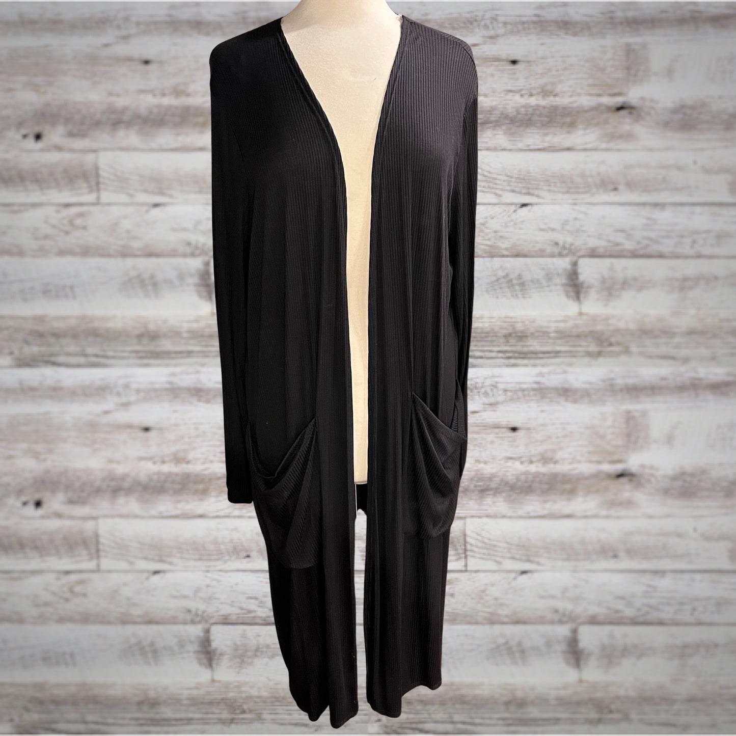 PLUS Ribbed Slouchy Lounge Duster Cardigan