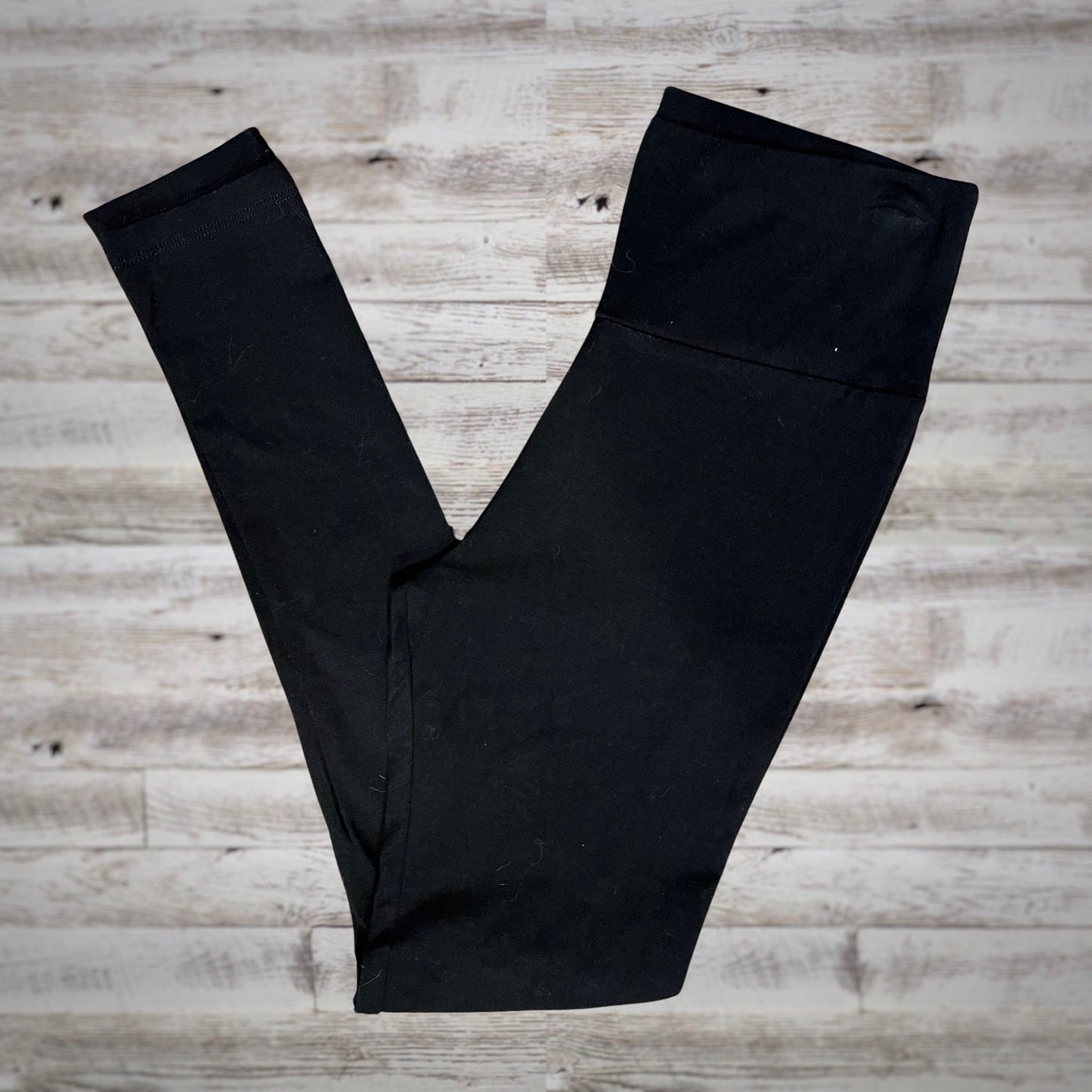 Classic Cotton High Rise Black Leggings