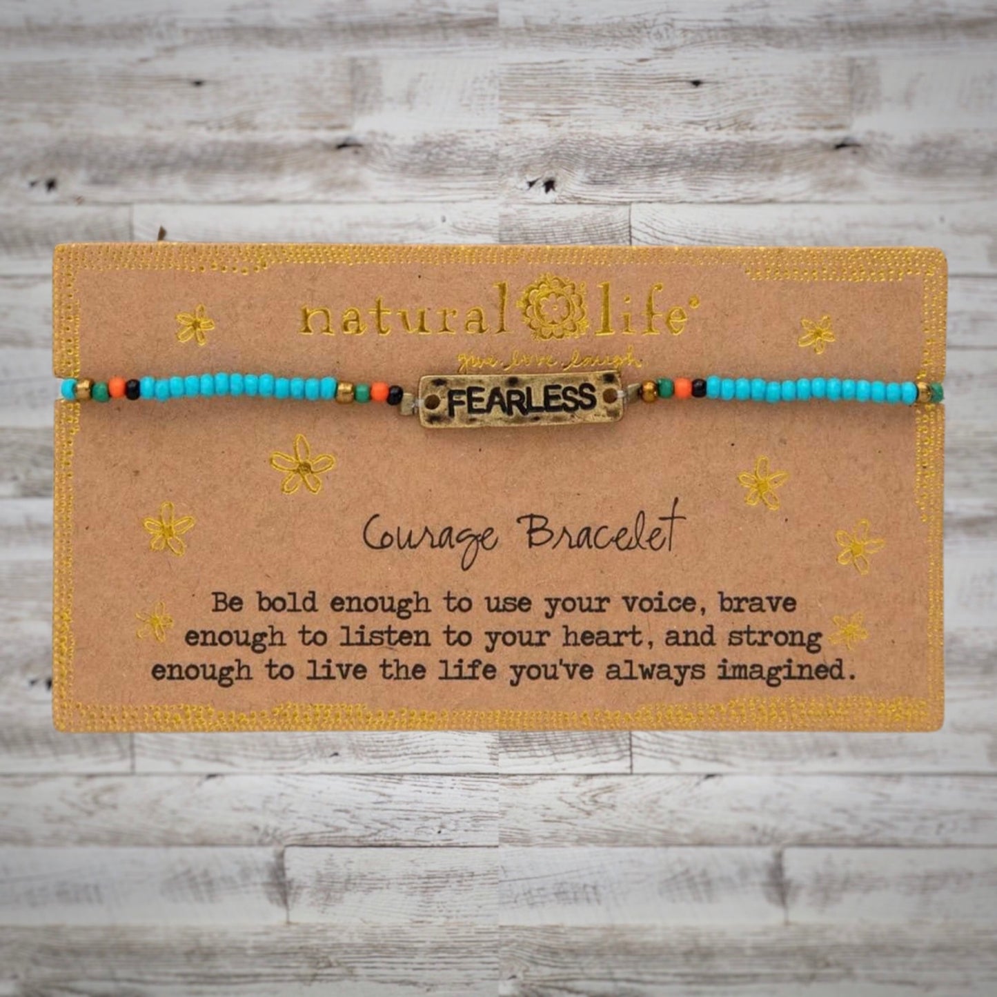 “Fearless” Courage Beaded Giving Bracelet by Natural Life