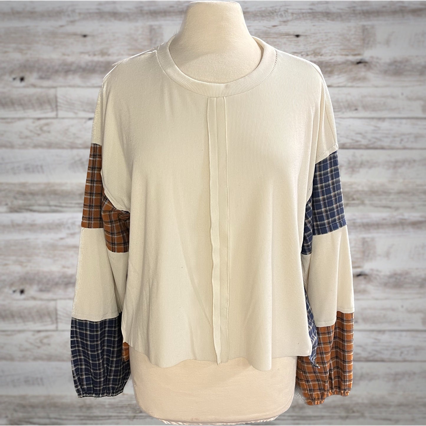Grandpa’s Flannel Ribbed Knit Boxy Fit Thermal