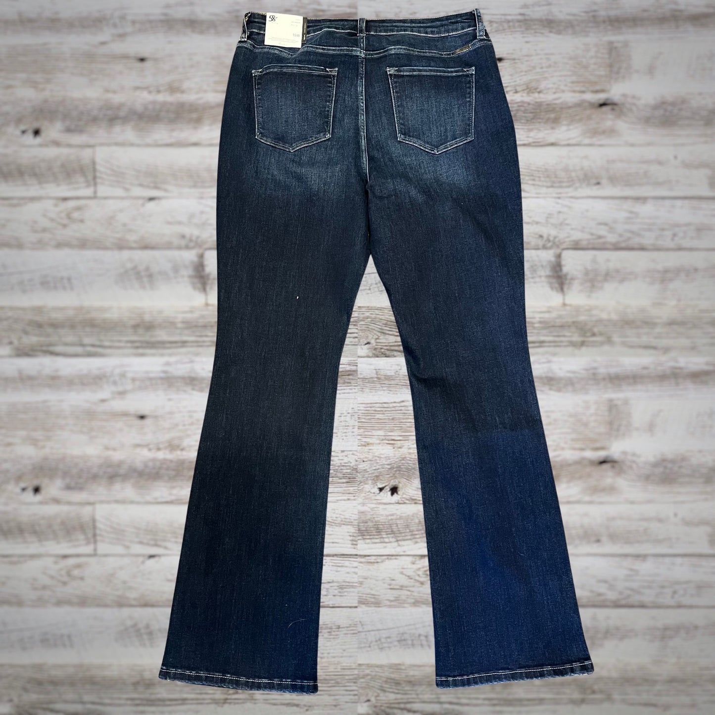 PLUS Kancan Skinny Bootcut High Rise Jeans in Dark Wash