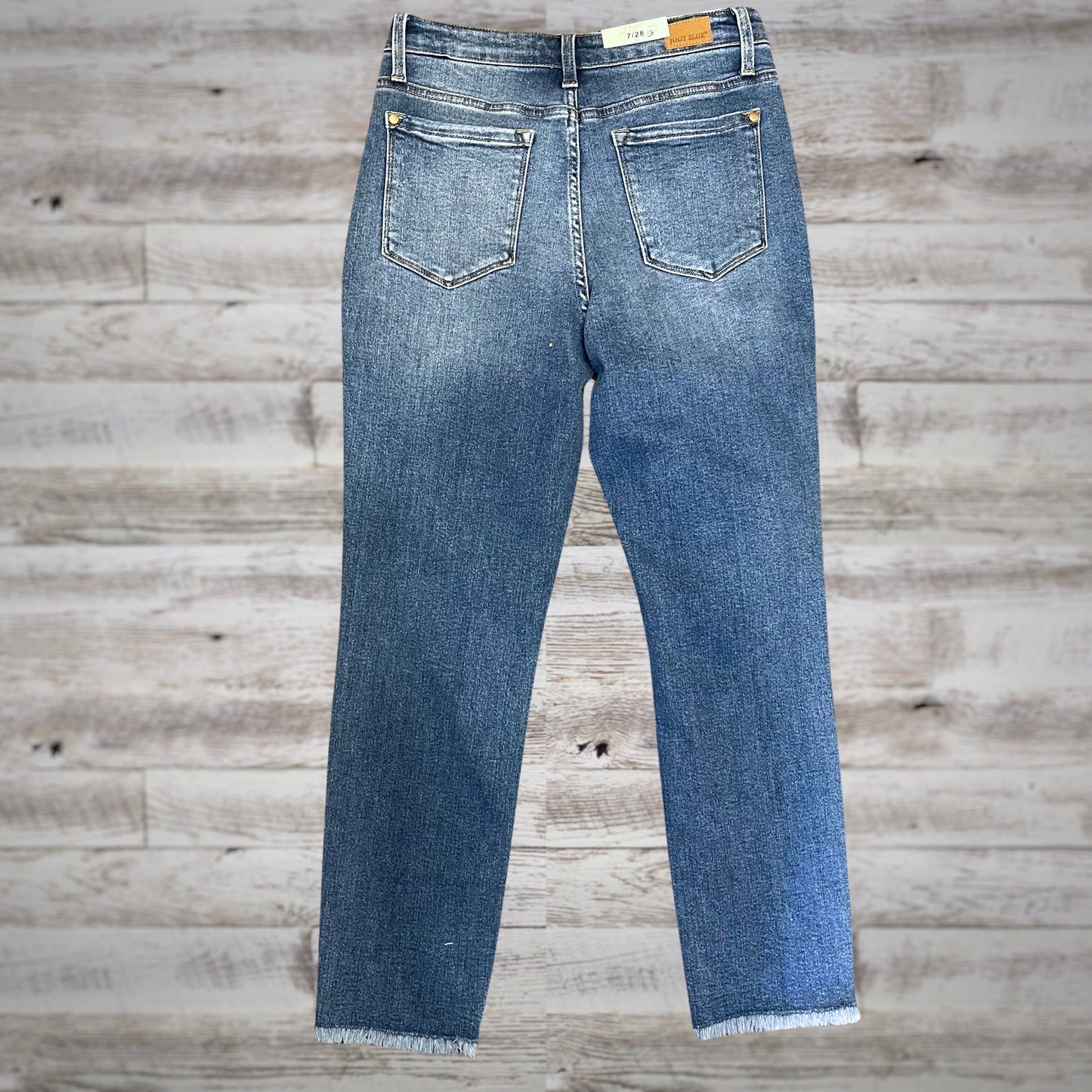 PLUS Judy Blue "Howdy" Stitched High Rise Boyfriend Jeans