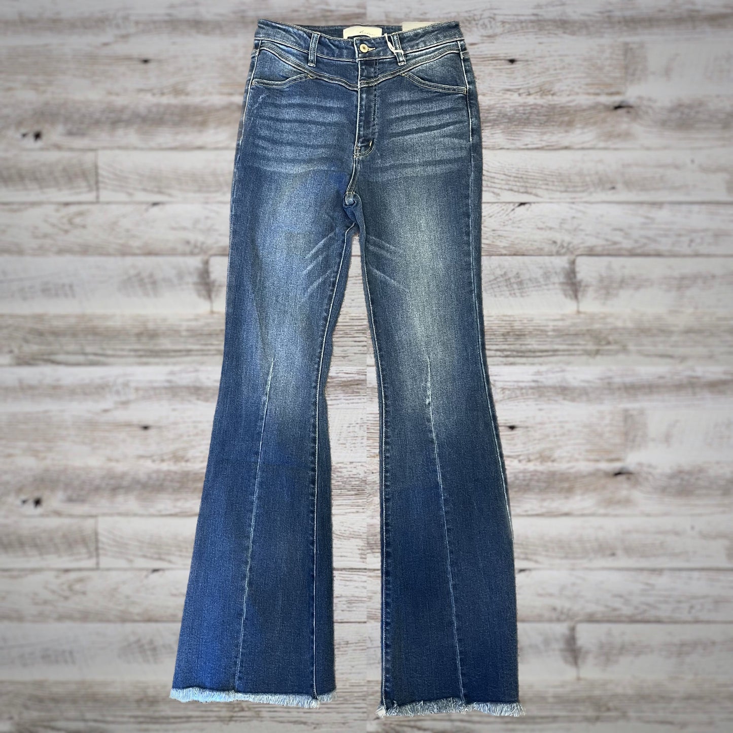 Kancan Western Flare High Rise Jeans