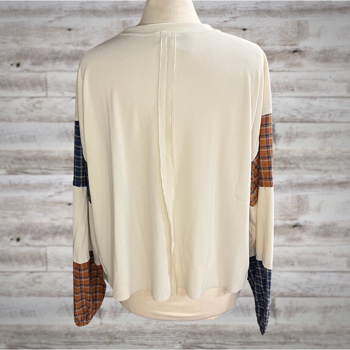 Grandpa’s Flannel Ribbed Knit Boxy Fit Thermal