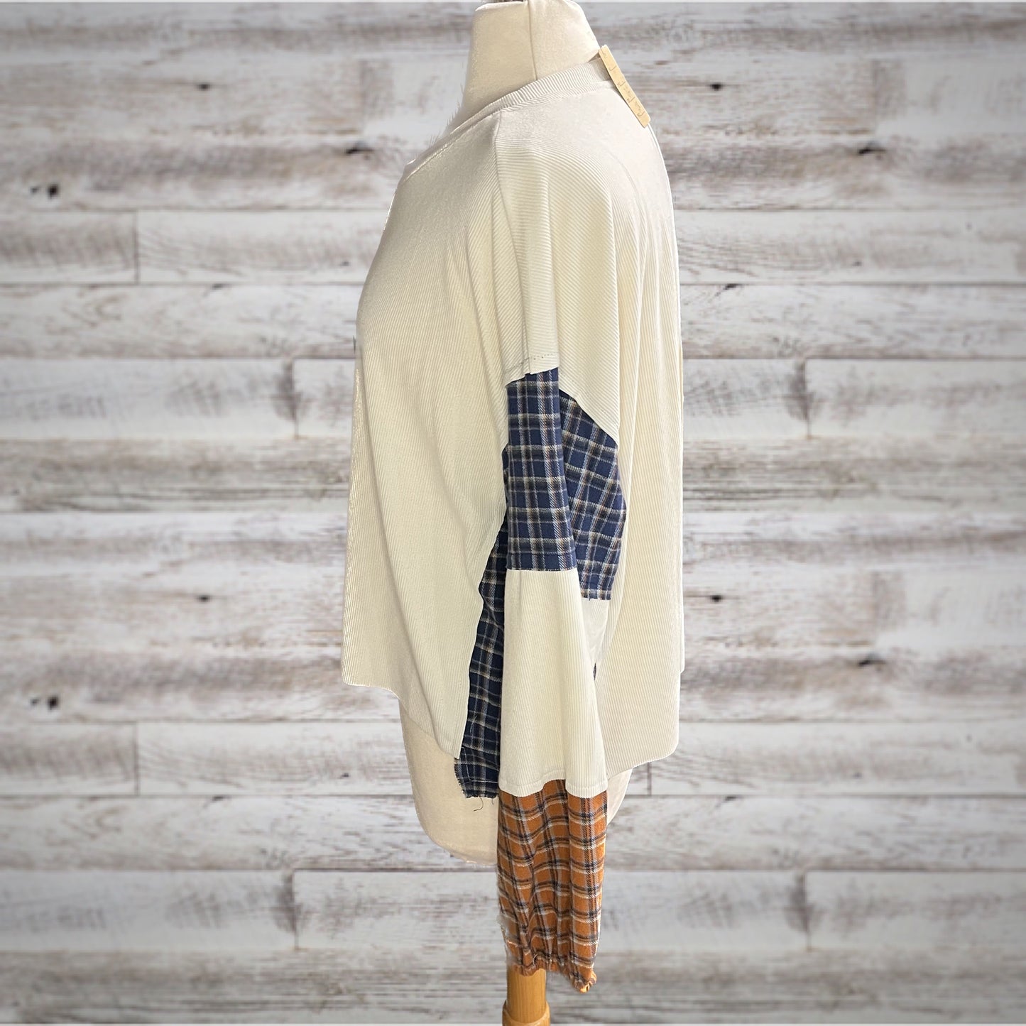 Grandpa’s Flannel Ribbed Knit Boxy Fit Thermal