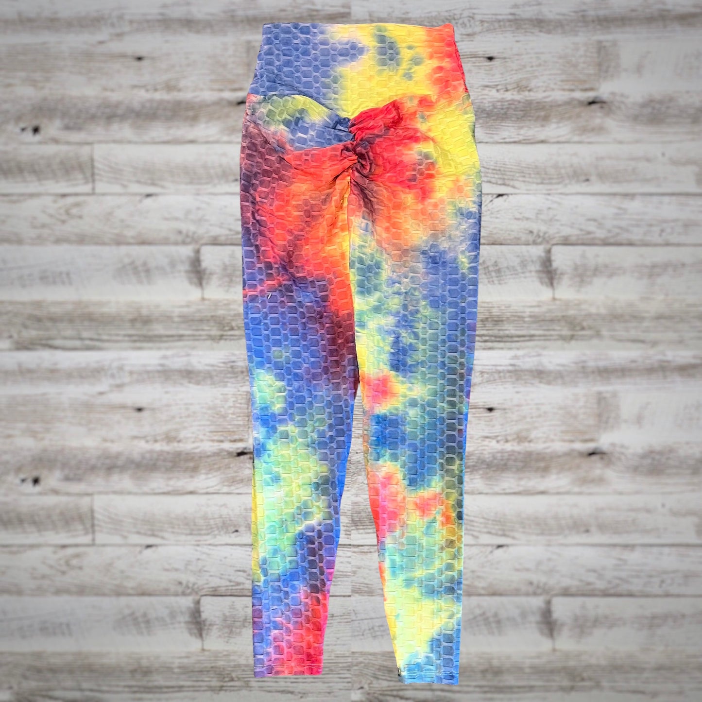 Tie-Dye Butt Lifting Scrunch Textured Leggings