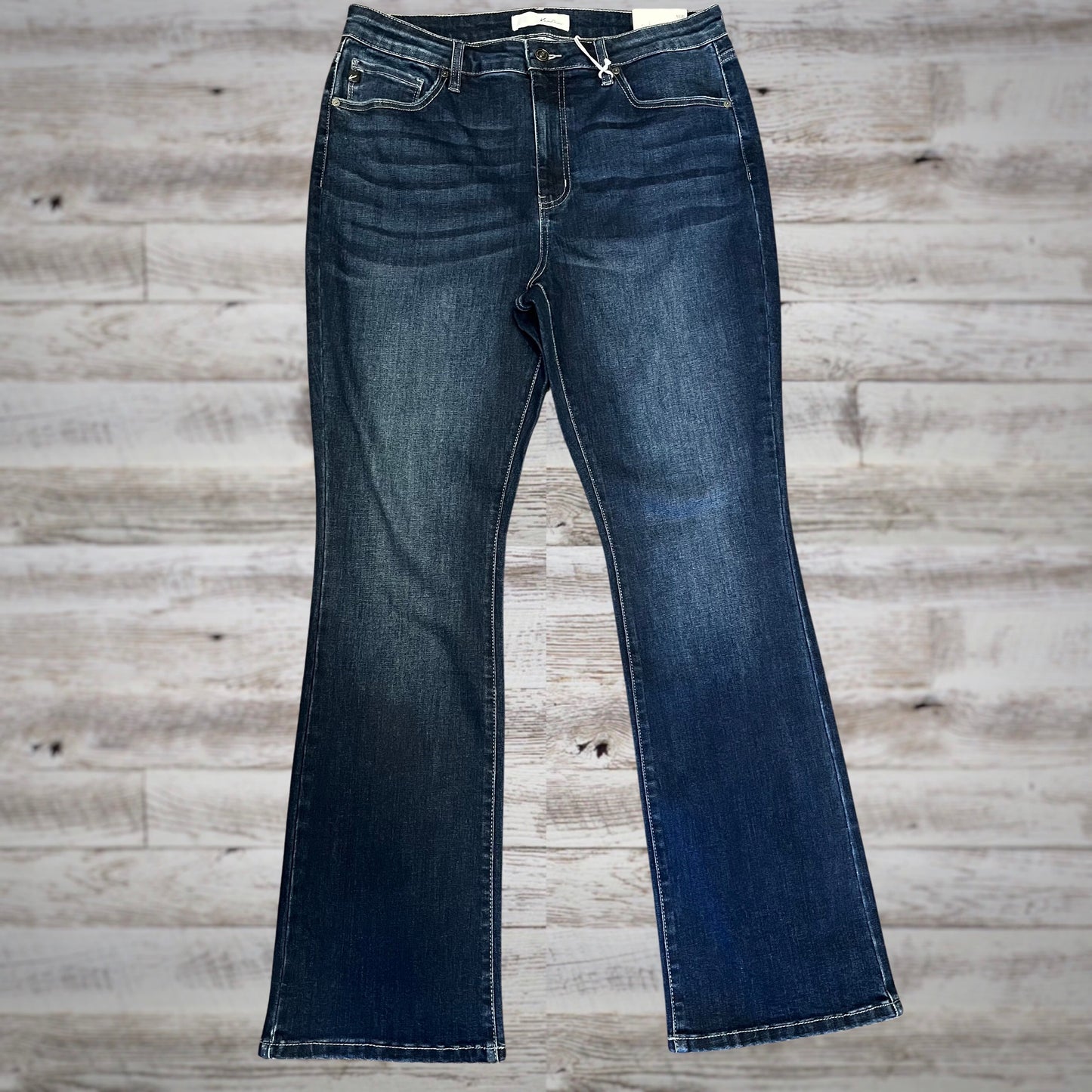 PLUS Kancan Skinny Bootcut High Rise Jeans in Dark Wash
