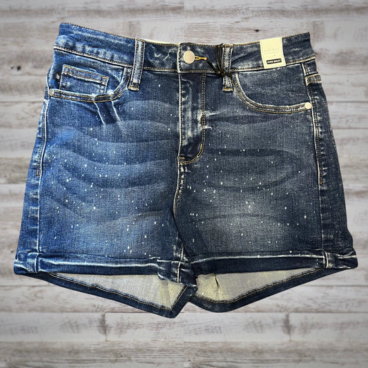 Judy Blue Bleach Splatter High Rise Jean Shorts