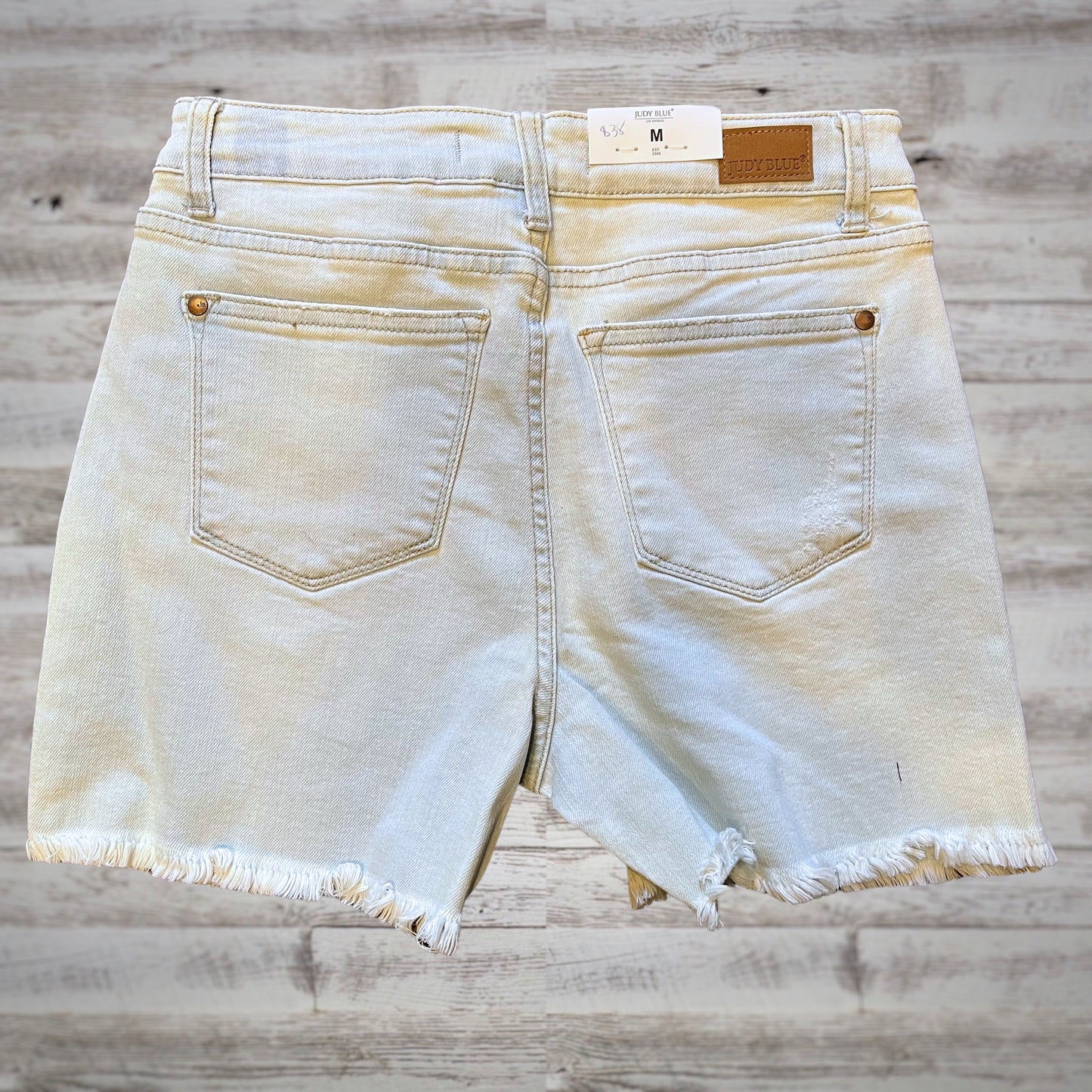 Judy Blue Cut-Off High Rise Jean Shorts in Light Wash