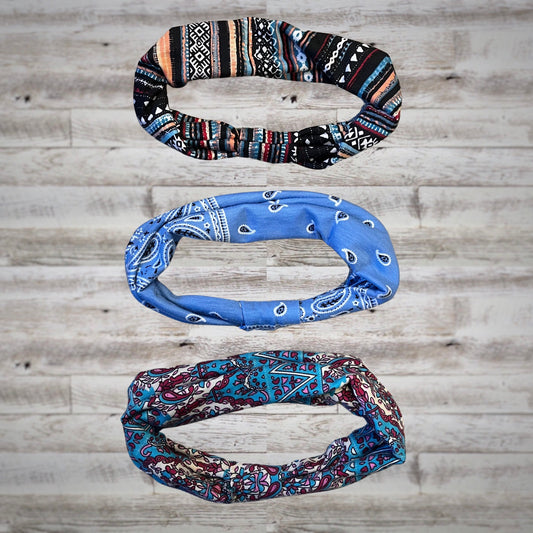 BOHO Printed Stretchy Bandeau Headband