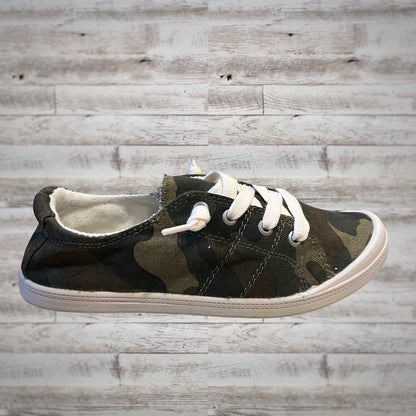 Forever Camo Canvas Slip On Sneakers