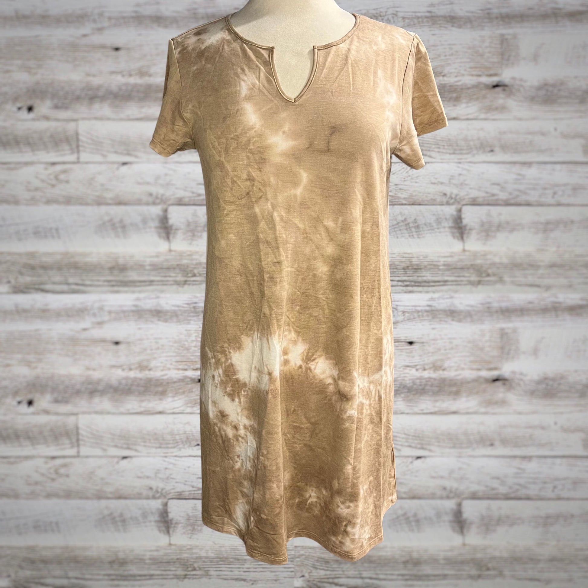 Tie-Dye Notch Neck Mini Shirt Dress in Tan – Shakin it to the Moon and Back Crafts & Boutique Tie-Dye Notch Neck Mini Shirt Dress in Tan – Shakin it to the Moon and Back Crafts & Boutique
