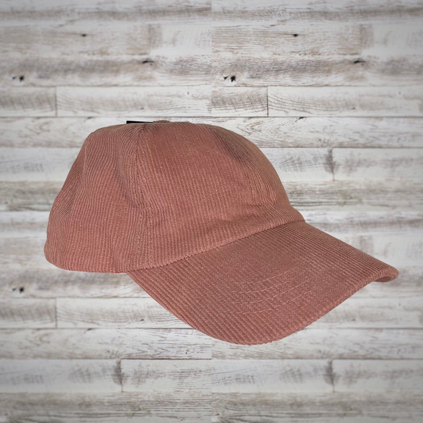 Mauve Pink Corduroy Criss Cross Ponytail Friendly Ball Cap